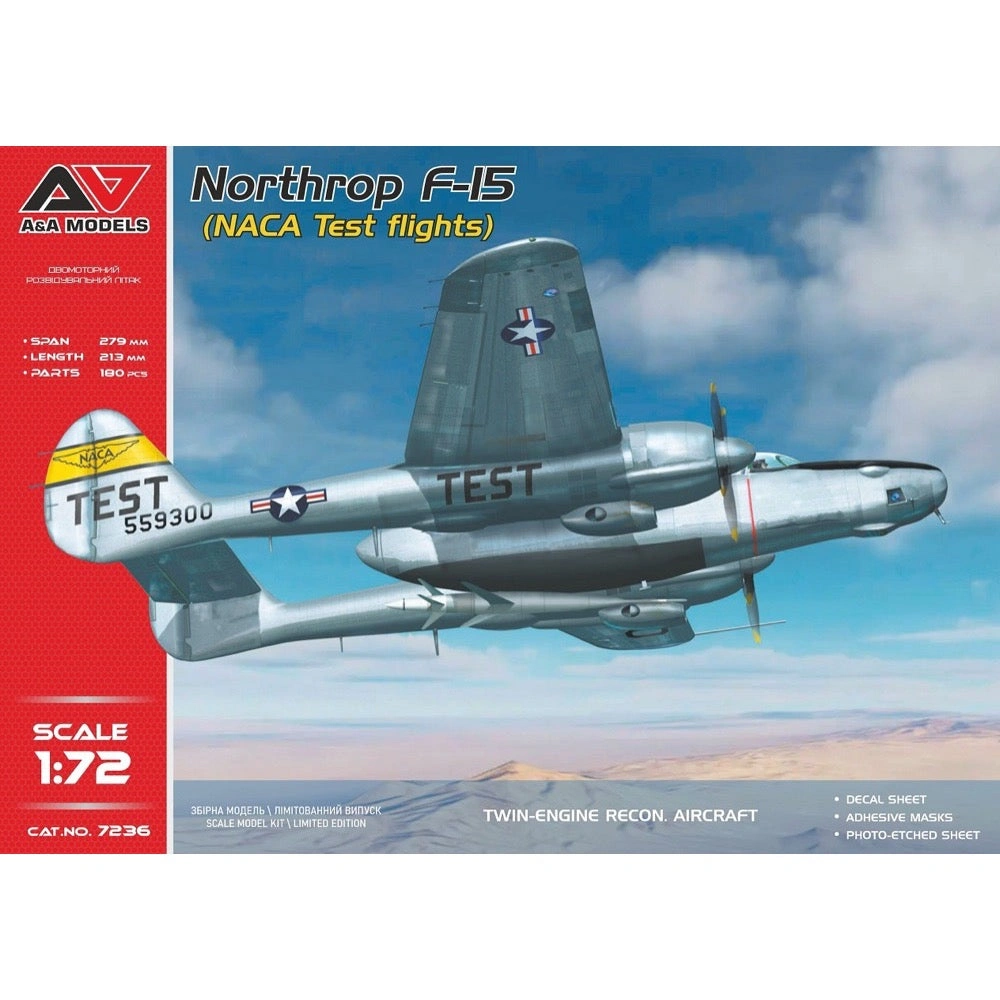 A&A Models 1/72 F-15A Eagle: Iconic NACA Test Flight Scale Model